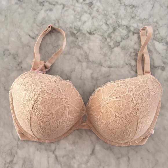 Victoria’s Secret Lace Tee Sexy Push Up bra 38DD Perfect Condition - Picture 1 of 8
